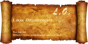Laux Odisszeusz névjegykártya